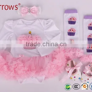China Best Selling Products New Fashion Girls Tops Baby Long Sleeve Peplum Dress thumbnail-1