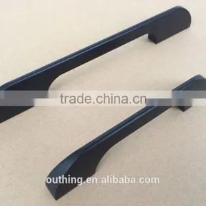 Anodized Black Color Finishing Aluminum Alloy Furniture Kitchen Cabinet Handle thumbnail-1