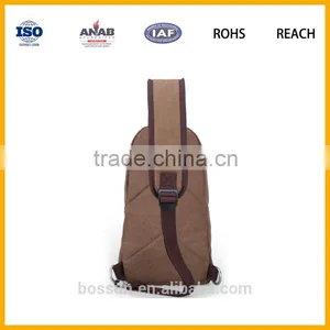 Custom Lightweight Single Shoulder Strap Chest Cross Boday Ladies Waist Canvas Bag thumbnail-2