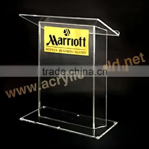 Square Clear Acrylic Lectern Stand/podium Stand/rostrum Stand thumbnail-1
