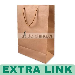 Promotional Custom Logo Printed Fancy White Brown Craft Paper Bag Wholesale thumbnail-5