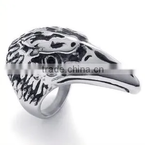 China Wholesale Stainless Steel Mens Owl Ring thumbnail-1