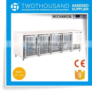 2017 Best Seller Commerical Glass Door Counter Top Refrigeration thumbnail-1