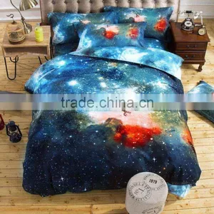3d Galaxy Bedding Sets Twin/Queen Size Universe Outer Space Themed Bedspread 2pcs/3pcs/4pcs Bed Linen Bed Sheets Duvet Cover Set thumbnail-1