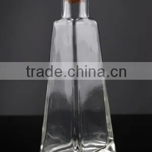 6 oz Pyramid Glass Bottle With Cork thumbnail-1
