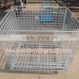 800x900x1200mm Foldable Galvanized Iron Basket Pallet Mesh thumbnail-2