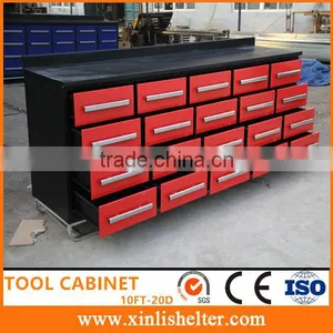10FT 20 Drawers Wholesale Stainless Steel Tool Box thumbnail-1