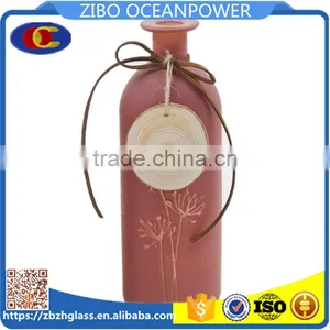 Flower Embossing Glass Vase thumbnail-1