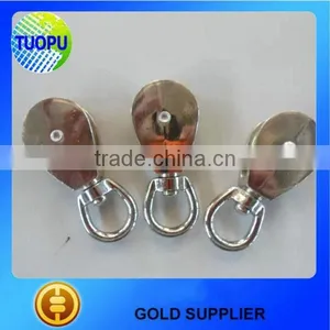 Tuopu Stainless Steel Swivel Eye Single Sheave Rope Pulley Block thumbnail-4