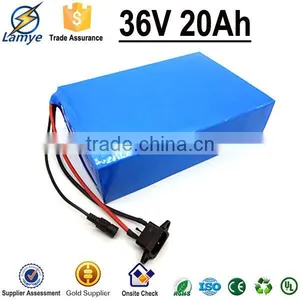 2015 New Arrival 3.7v 18650 Cells 36 Volt 20ah Rechargeable Li-ion Battery Pack 30Amp BMS & 42V Charger thumbnail-3