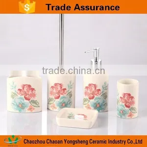Fantastic Made Elegant Flower Ceramic Bath Accessory thumbnail-2