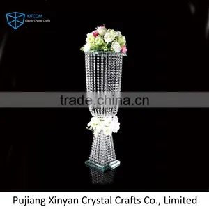 Shining Crystal Tall Wedding Decoration Flower Stand thumbnail-1