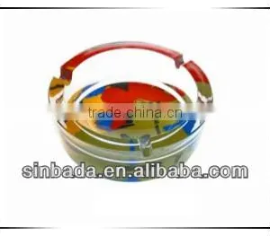 Glass Ashtray With Decal on Bottom ,high Quality Glassware thumbnail-1