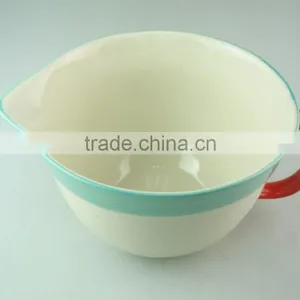 Big Round Ceramic Cup With Handle , Eco-friendly, Stocked Ceramic Cup for Wholesale thumbnail-2