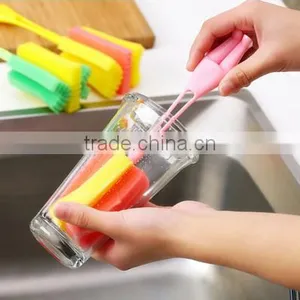 Wholesale Stock Small Order Figure Sponge Cleaning Brush thumbnail-1