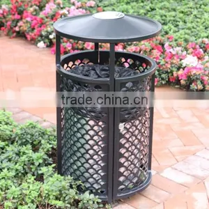 Arlau Outdoor Metal Steel Roadside Garbage Bins thumbnail-4