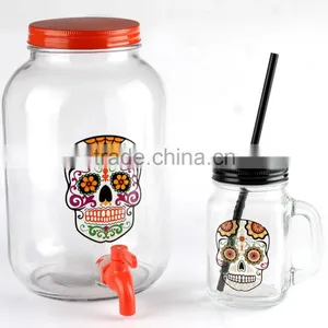 Skull Style Glass Dispenser,5L Dispenser thumbnail-4