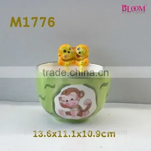 Modern Colorful Ceramic Cartoon Bowl thumbnail-1