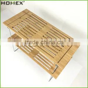 Bamboo Dish Drying Rack Towel Rack Homex-BSCI Factory thumbnail-3