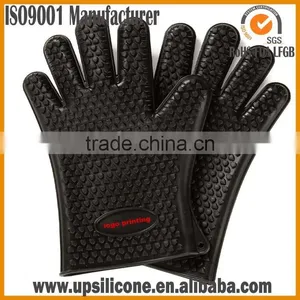 Hot Selling FDA Standard Heat Resistant Oven Mitts Silicone thumbnail-5
