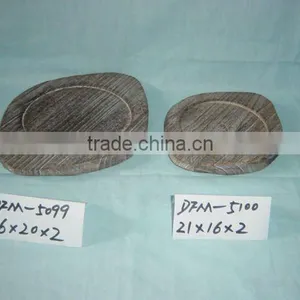 Carbonized Wholesale Decorative Round Wooden Plate thumbnail-1