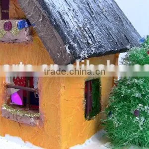 Little Christmas House With Colored Light thumbnail-4