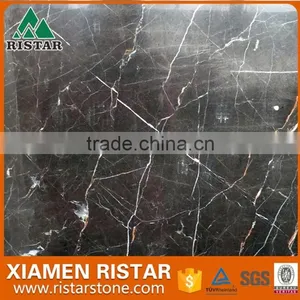 Gold Inlaid With Jade Brown Marble Tiles and Slabs thumbnail-1