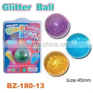 Novelty 45mm TPU Water Glitter Bouncing Ball thumbnail-1