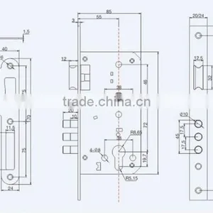 Best Sale and New Model Safe Lock Body 55x72 thumbnail-2