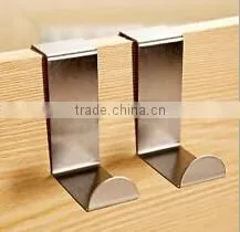 Over Door Hook Stainless Kitchen Cabinet Clothes Hanger Organizer Holder EXSU thumbnail-1