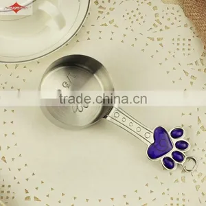 ZY-L1022 4pcs Stainless Steel Measuring Cup Set With Lovely Doggy Footprints Handle thumbnail-4