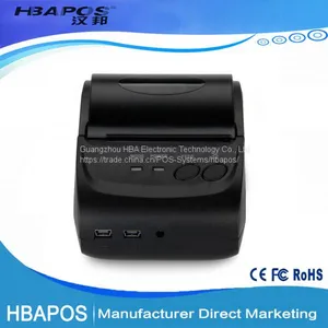 HBA-5802 Restaurant Portable 58mm Thermal Receipt Printer With Paper Roll&Driver/mobile Bluetooth Thermal Printer thumbnail-2