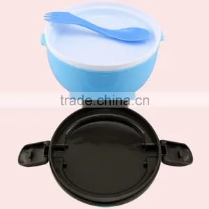 500ML Custom Design Available Round Plastic Lunch Box thumbnail-5