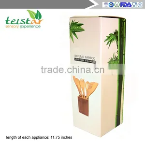 7-piece Bamboo Cutlery Sets( 6 Utensils Plus Holder ) in a Gift Box thumbnail-6