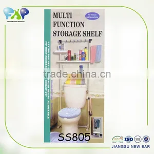Fashion Space Aluminum 2 Tier Home Wall Towel Shelf Bathroom Washcloths Holder thumbnail-1