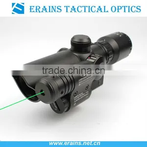 Tactical Compact 1.5-5X32 Riflescope Red/green Illuminated Mil-Dot Reticle With Side Attached Green Laser Scope Combo thumbnail-1
