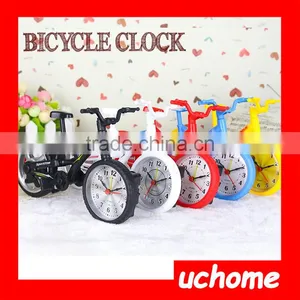 UCHOME Plastic Mini Cartoon Funny Creative Table Wake Up Bike Cycle Bicycle Alarm Clock thumbnail-3