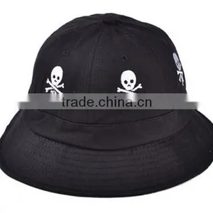 Custom Personality Embroidery Logo Black Bucket Hat thumbnail-3