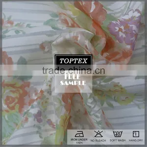 High Fashion Colorful Woven Printed Fabric/Custom Printed Burn Out Fabric thumbnail-3