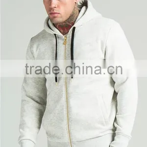 Quality Cotton Jersey Tracksuits Plain Cream Tracksuit Zipper up Tracksuit thumbnail-3