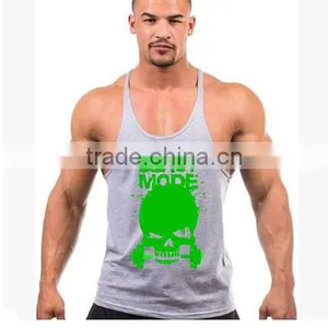 2016 Trade Assurance 100% Cotton Custom Print Athletic Tank Top thumbnail-4