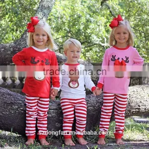 Wholesale Christmas Pajamas Clothing Children Reindeer Nightgown Boys And Girls Cute Sleepwear thumbnail-2