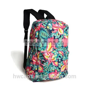 Cotton Fabric Fashion Cheap Wholesale Backpack for School thumbnail-2