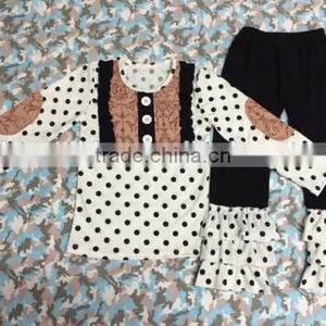 Wholesale Children's Fall Boutique Kids Clothing Girls Clothes Set thumbnail-1