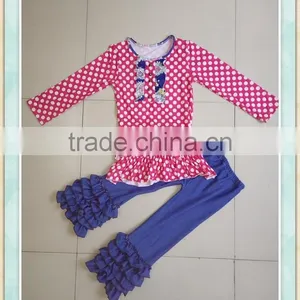 Very Popular Girls Clothing Baby Clothes Factory Girl's Boutique Long Sleeve Suit thumbnail-1