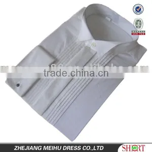 2016 White Wing Tip Collar Dress Tuxedo Shirt 1/2''X5 Pleats Each Side thumbnail-1