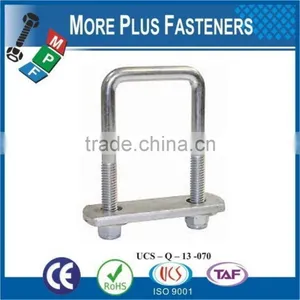 Made In Taiwan Gibraltar Black Phosphate Zinc Plated Square Bend U Bolt thumbnail-4