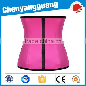 CYG-4 Steel Bones Waist Training Latex Under Bust Corset thumbnail-1