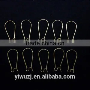 Copper Made Gold Plated U-Shaped Ear Clips Accessories With Silver Jewelry Ear Wire Hook thumbnail-1