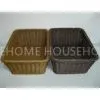 Colorful Plastic Rattan Laundry Basket Dirty Clothes Hamper thumbnail-1